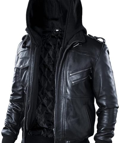 Fashion Jacket with Removable Hood